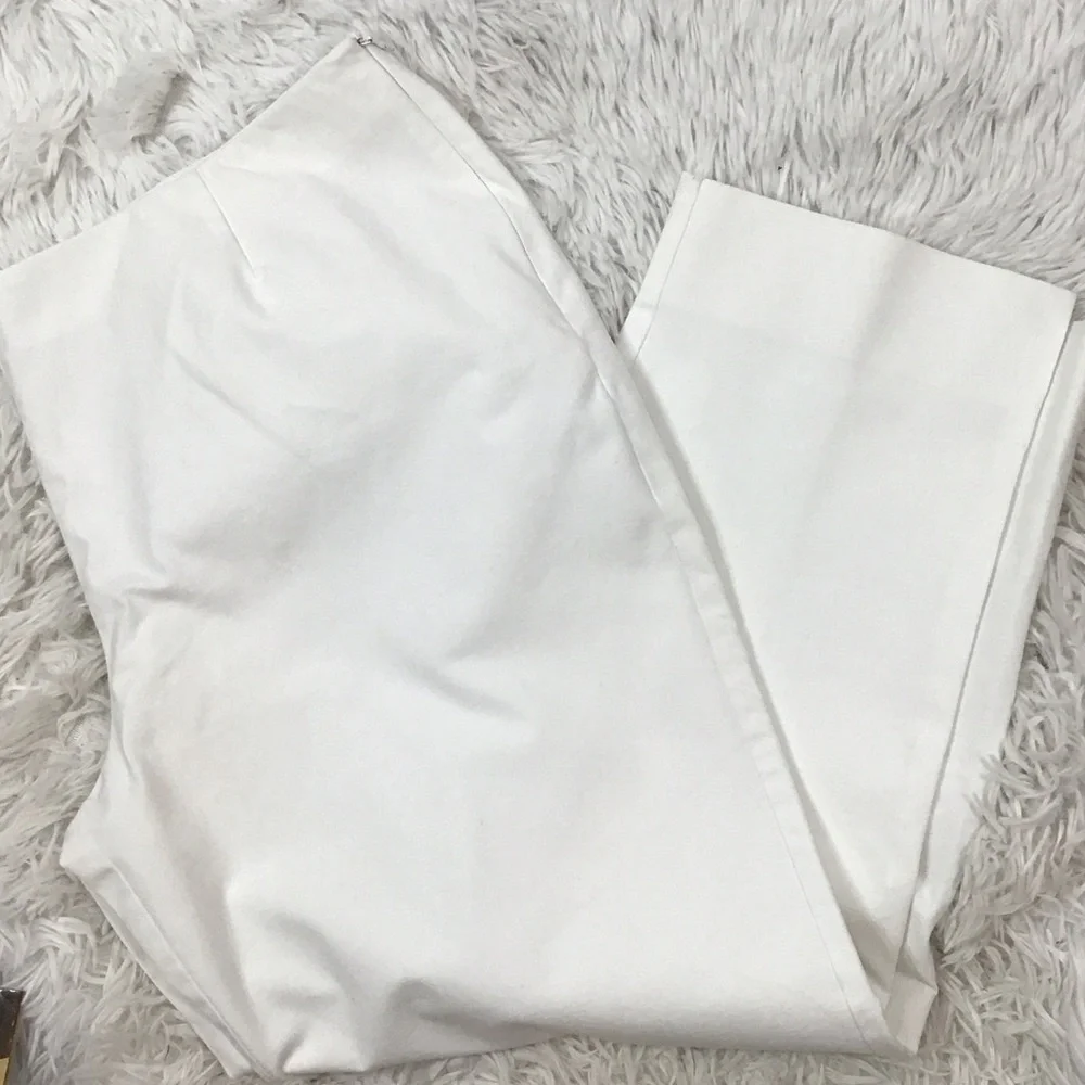 Lafayette 148 New York Stanton cropped techno stretch twill pants 16